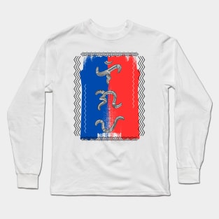 Philippine Flag / Baybayin word Ligaya (Happiness) Long Sleeve T-Shirt